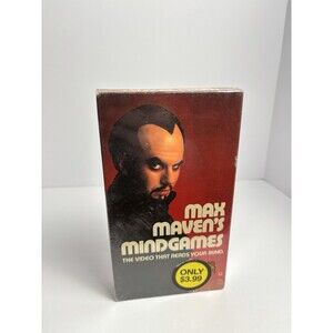 max mavens mindgames vhs video tape movie rare 80s Rare Sealed Watermarks